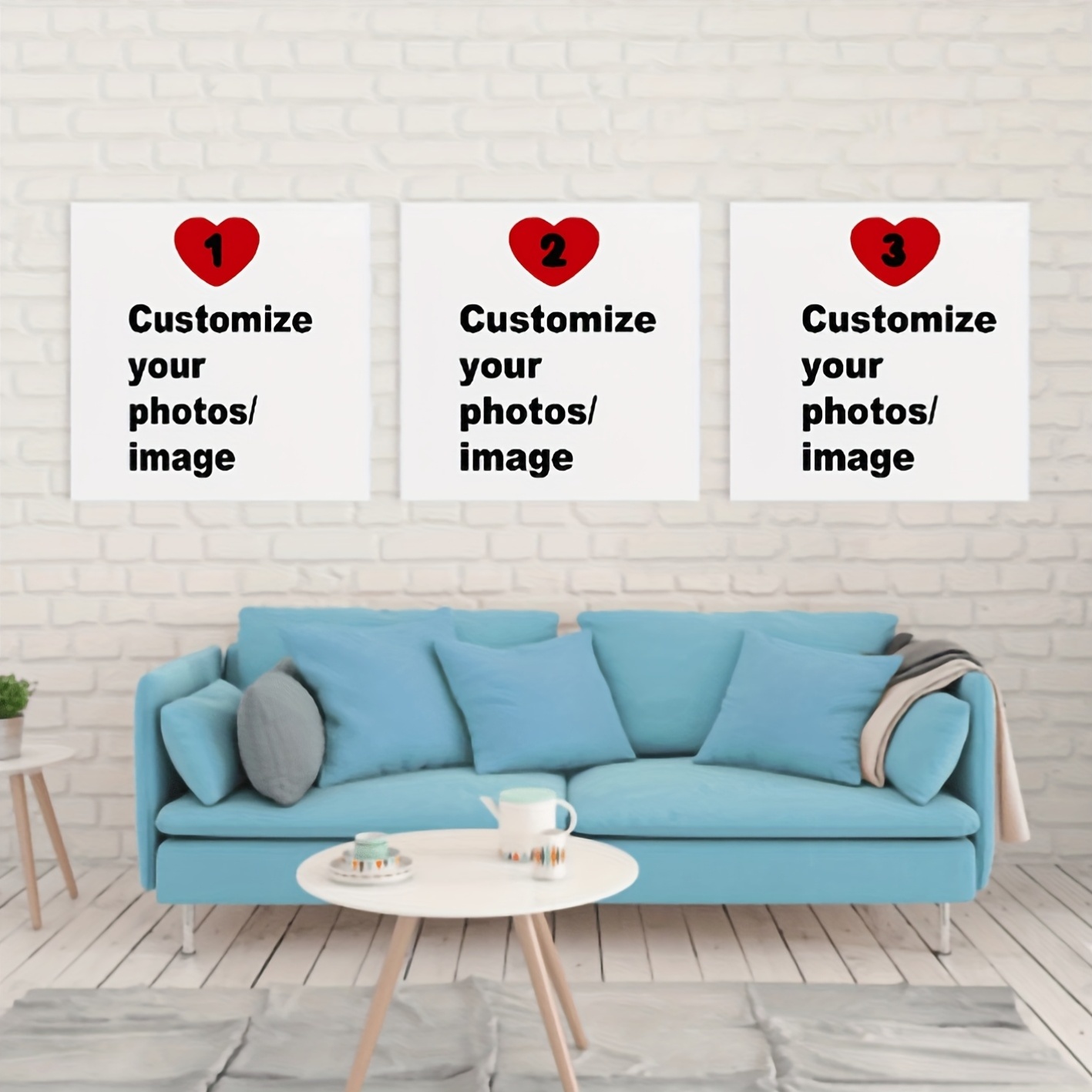 Photography Kit - 3 szt./zestaw Personalizowane kwadratowe plakaty na