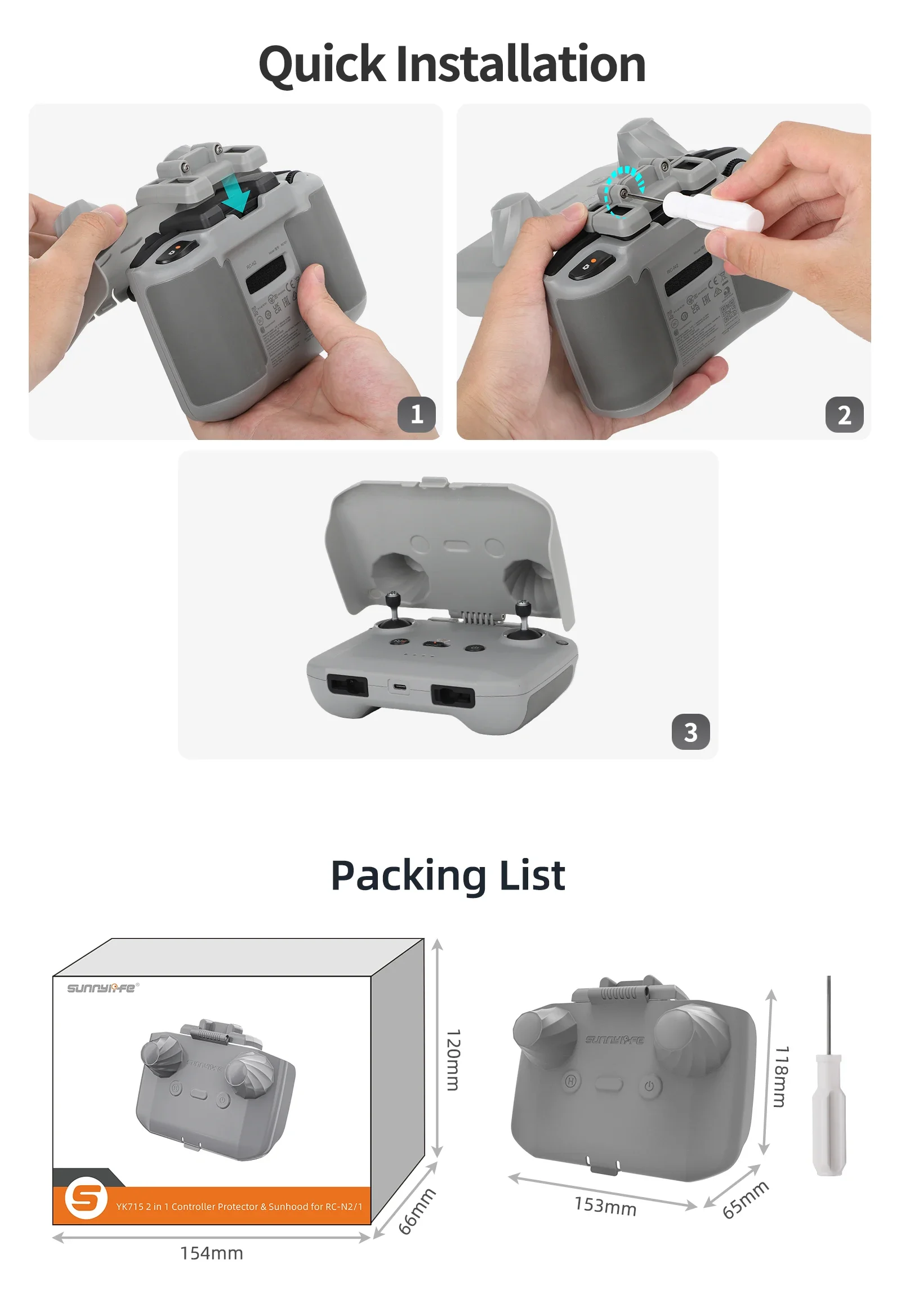 Osłona kontrolera 2 w 1, osłon – Dji Drone Mini 3 recenzja i cena