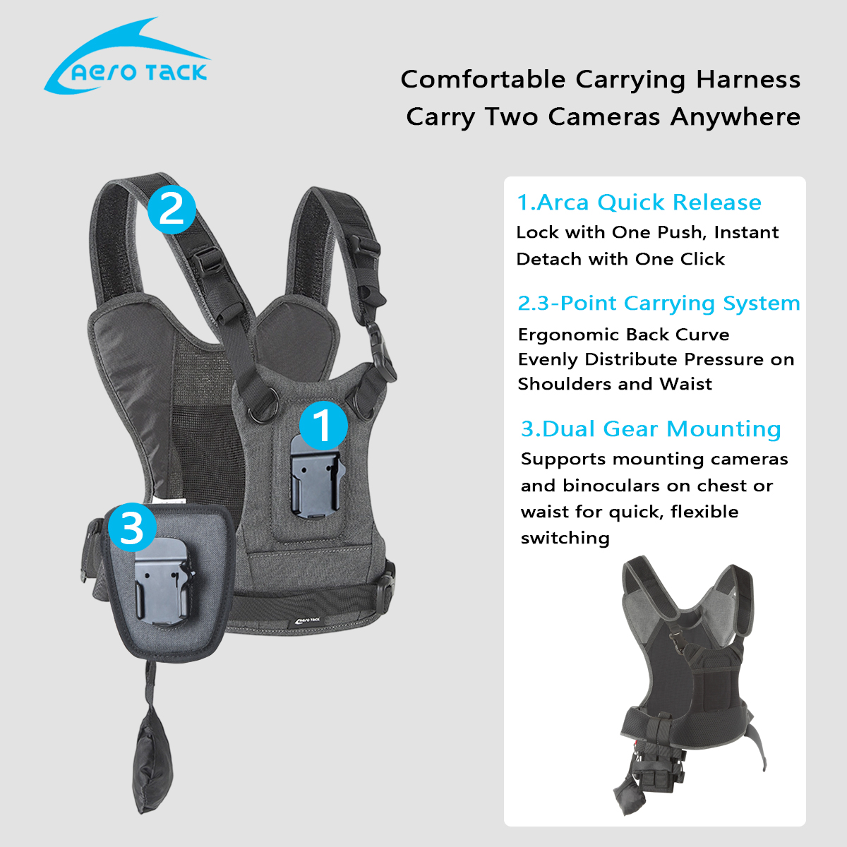 Pasek do kamery Aero Tack G3,  – Photography Vest recenzja i cena